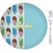 Popsicles and Polka Dots 8" Glass Appetizer / Dessert Plates - Single or Set (Personalized)