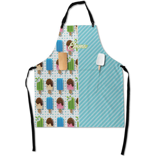 Custom Popsicles and Polka Dots Apron With Pockets w/ Name or Text