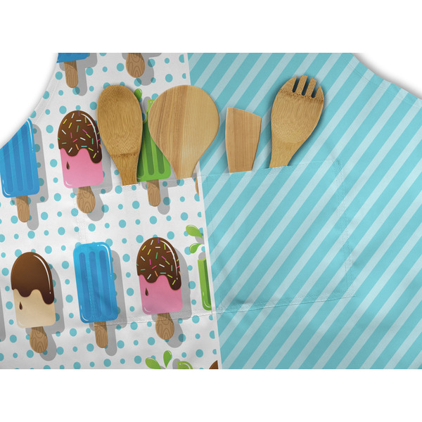 Popsicles and Polka Dots Apron - Pocket Detail with Props