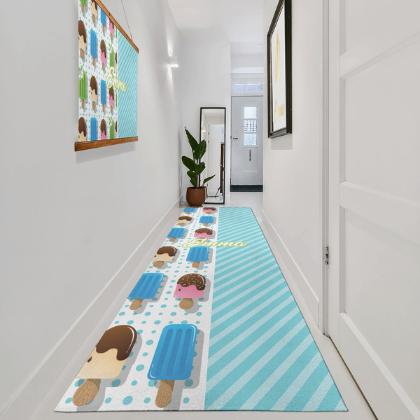 Popsicles and Polka Dots Area Rug Sizes - In Context (vertical)