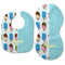 Popsicles and Polka Dots Baby Bib & Burp Set - Approval (new bib & burp)