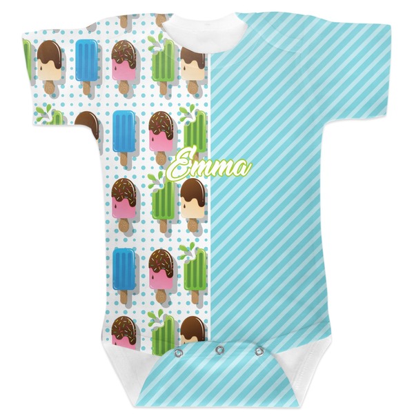 Custom Popsicles and Polka Dots Baby Bodysuit (Personalized)