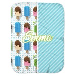 Popsicles and Polka Dots Baby Swaddling Blanket (Personalized)