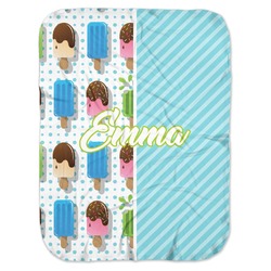 Popsicles and Polka Dots Baby Swaddling Blanket (Personalized)