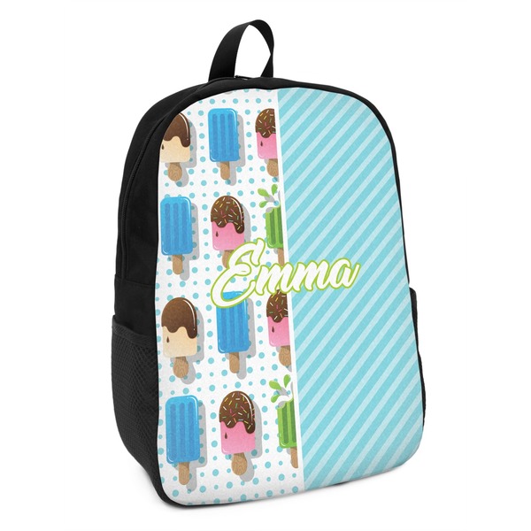 Custom Popsicles and Polka Dots Kids Backpack (Personalized)