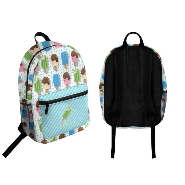 Popsicles and Polka Dots Backpack front and back - Apvl