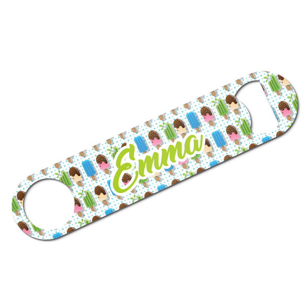 Custom Popsicles and Polka Dots Bar Bottle Opener w/ Name or Text