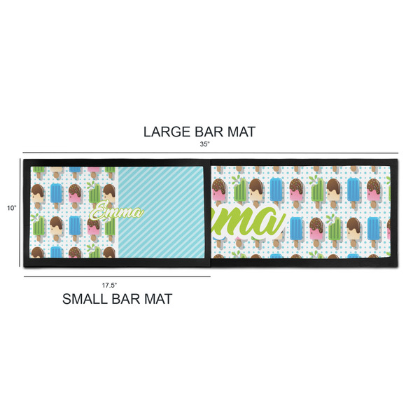 Popsicles and Polka Dots Bar Mats - Sizing Chart