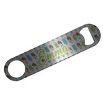 Popsicles and Polka Dots Bar Bottle Opener - Silver w/ Name or Text