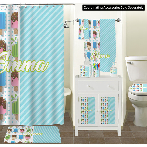 Popsicles and Polka Dots Bathroom Scene