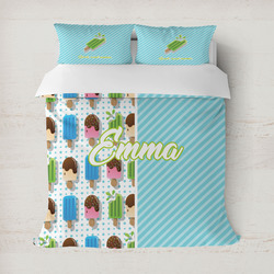 Popsicles and Polka Dots Duvet Cover (Personalized)
