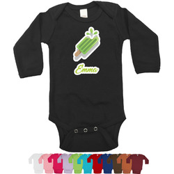 Popsicles and Polka Dots Long Sleeves Bodysuit - 12 Colors (Personalized)