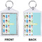 Popsicles and Polka Dots Bling Keychain (Front + Back)