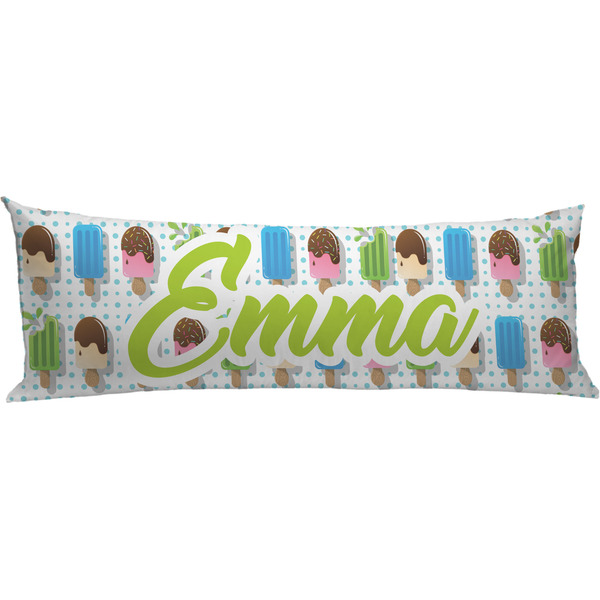 Custom Popsicles and Polka Dots Body Pillow Case (Personalized)