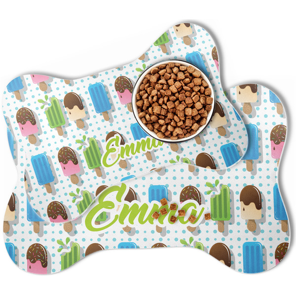 Popsicles and Polka Dots Bone Shaped Dog Mats - MAIN