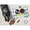 Popsicles and Polka Dots Bone Shaped Mat w/ Food & Water