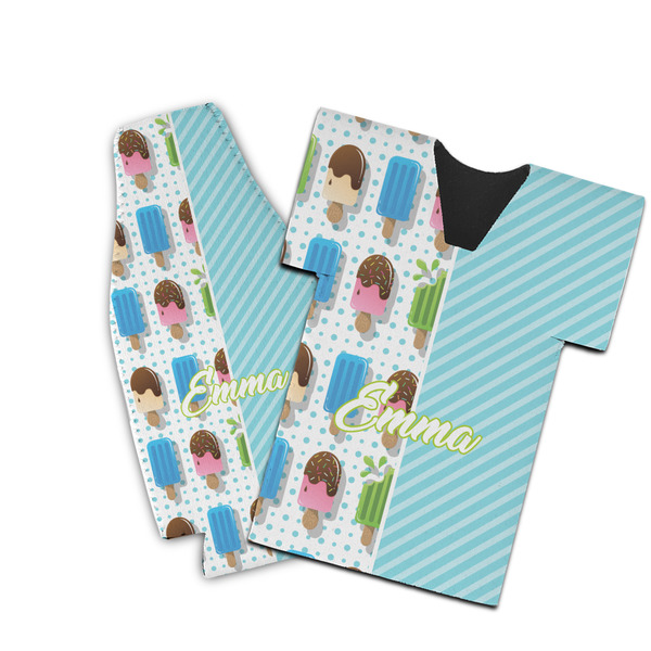 Custom Popsicles and Polka Dots Bottle Cooler (Personalized)