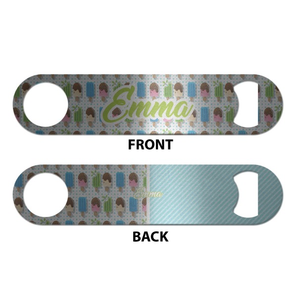 Popsicles and Polka Dots Bottle Opener - Front & Back