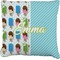 Popsicles and Polka Dots Faux-Linen Throw Pillow 26" (Personalized)