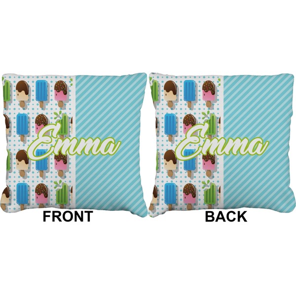 Popsicles and Polka Dots Burlap Pillow Approval