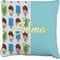 Popsicles and Polka Dots Burlap Pillow (Personalized)