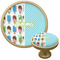 Popsicles and Polka Dots Cabinet Knob - Gold - Multi Angle
