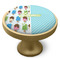 Popsicles and Polka Dots Cabinet Knob - Gold - Side