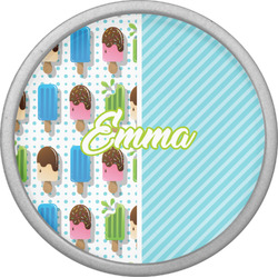 Popsicles and Polka Dots Cabinet Knob (Silver) (Personalized)