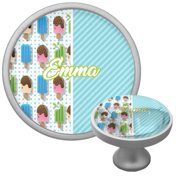 Custom Popsicles and Polka Dots Cabinet Knob (Personalized)