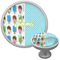 Popsicles and Polka Dots Cabinet Knob - Nickel - Multi Angle