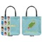 Popsicles and Polka Dots Canvas Tote - Front and Back