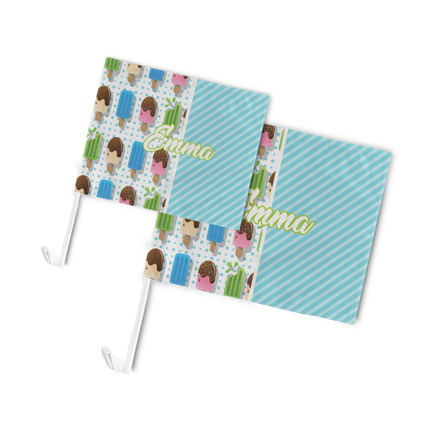 Popsicles and Polka Dots Car Flags - PARENT MAIN (both sizes)