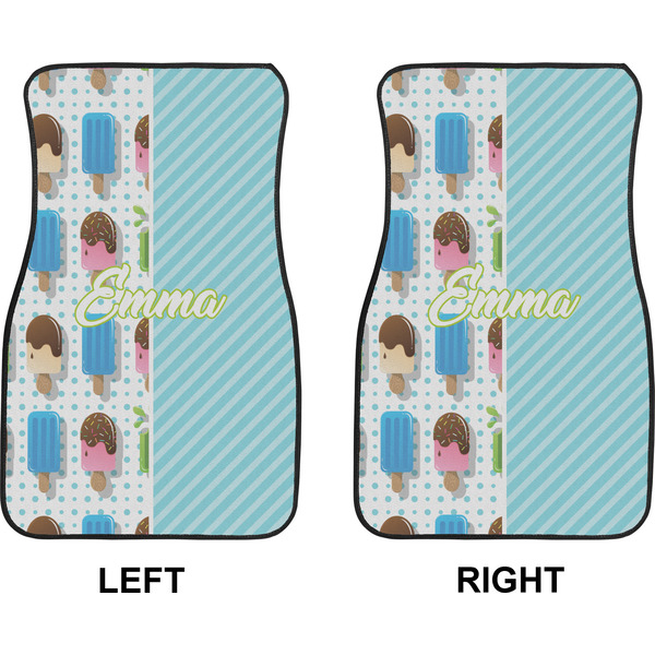Popsicles and Polka Dots Car Mat Front - Approval