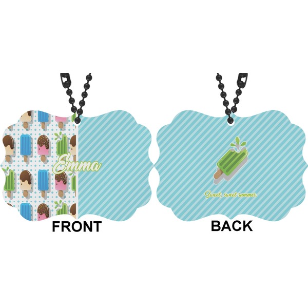 Popsicles and Polka Dots Car Ornament (Approval)