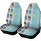 Popsicles and Polka Dots Car Seat Covers (Set of Two) (Personalized)
