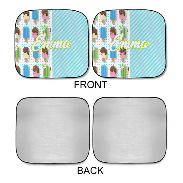 Popsicles and Polka Dots Car Sun Shades - APPROVAL