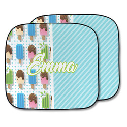Popsicles and Polka Dots Car Sun Shade - Two Piece (Personalized)