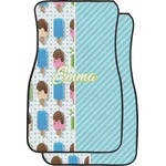 Popsicles and Polka Dots Car Floor Mats (Front Seat) (Personalized)