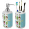 Popsicles and Polka Dots Ceramic Bathroom Accessories Set (Personalized)