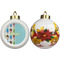 Popsicles and Polka Dots Ceramic Christmas Ornament - Poinsettias (APPROVAL)