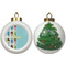 Popsicles and Polka Dots Ceramic Christmas Ornament - X-Mas Tree (APPROVAL)