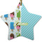 Popsicles and Polka Dots Ceramic Flat Ornament - Star (Front)