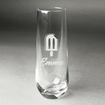Popsicles and Polka Dots Champagne Flute - Stemless Engraved (Personalized)