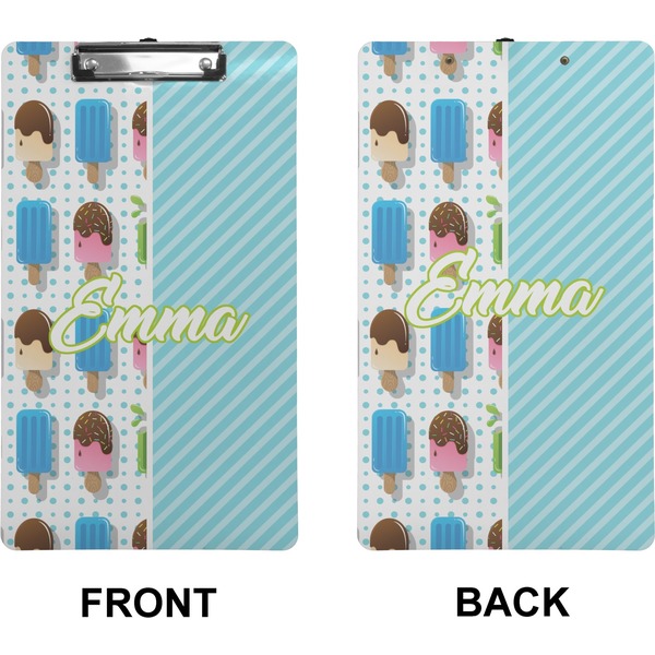 Popsicles and Polka Dots Clipboard (Legal) (Front + Back)