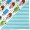 Popsicles and Polka Dots Cloth Napkins - Personalized Dinner (Full Open)