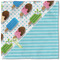 Popsicles and Polka Dots Cloth Napkins - Personalized Lunch (Single Full Open)