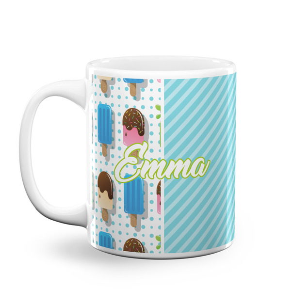 Custom Popsicles and Polka Dots Coffee Mug (Personalized)