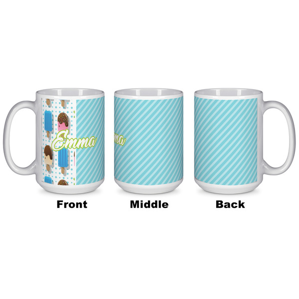 Popsicles and Polka Dots Coffee Mug - 15 oz - White APPROVAL