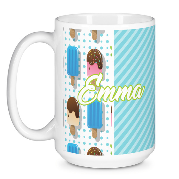 Popsicles and Polka Dots Coffee Mug - 15 oz - White