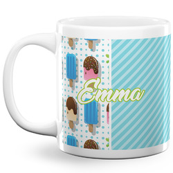 Popsicles and Polka Dots 20 Oz Coffee Mug - White (Personalized)